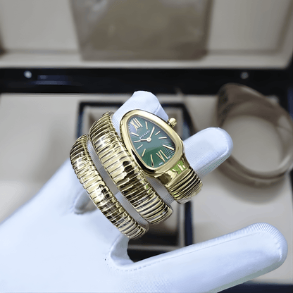 Montre Serpent Luxe Dorée